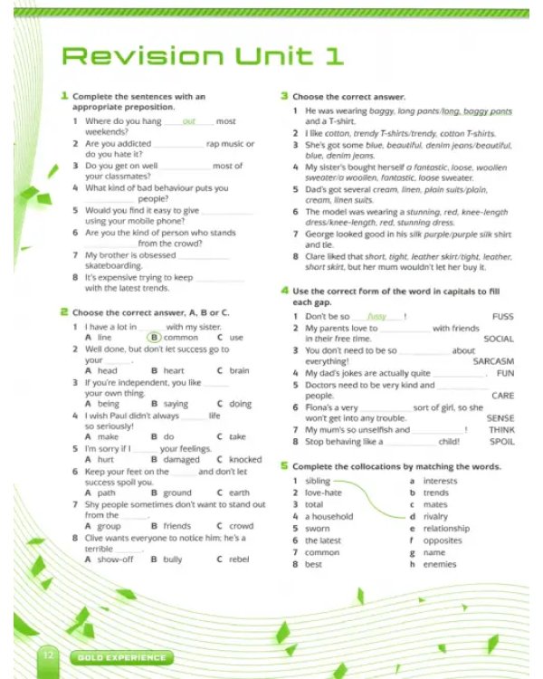 Gold Experience B2. Language and Skills Workbook