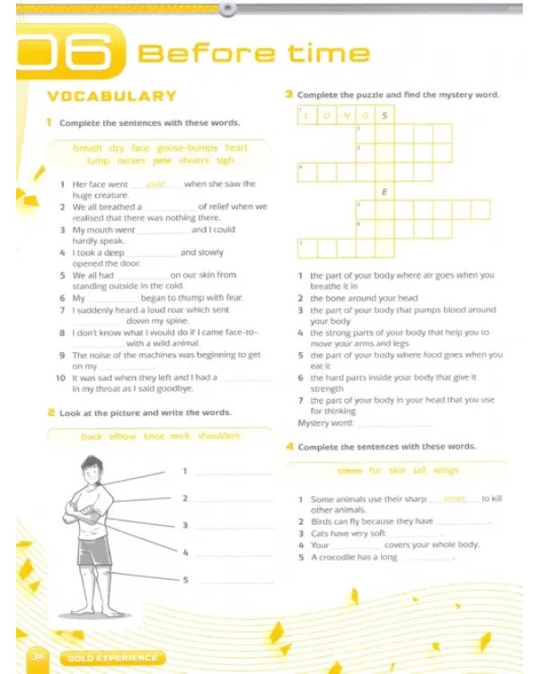 Gold Experience B1+. Vocabulary &amp; Grammar Workbook without key
