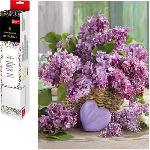 Набор для творчества Алмазная мозаика Алмазная мозаика Сиреневое великолепие, 30х40, без подрамника