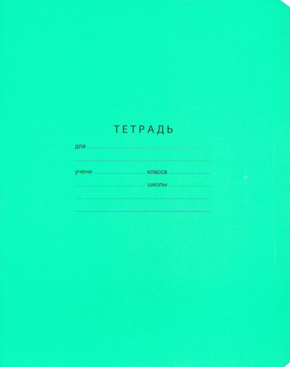 Тетрадь Отличная, зелёная, 12 листов, А5, клетка