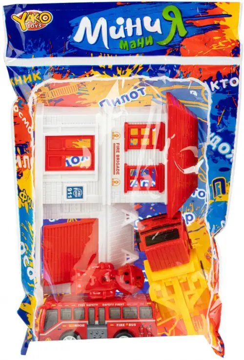 Набор Полицейский участок, с машинкой, автобусом и зданием