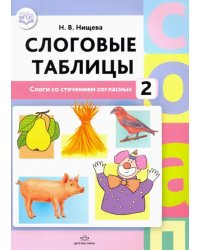 Слоговые таблицы - 2. Слоги со стечением согласных. ФГОС