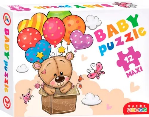 Для самых маленьких Baby Puzzle-12. Мишка и воздушные шары