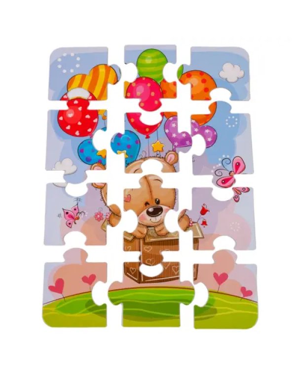 Baby Puzzle-12. Мишка и воздушные шары