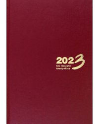 Ежедневник датированный на 2023 год Ideal New, 168 листов, А5, бордо