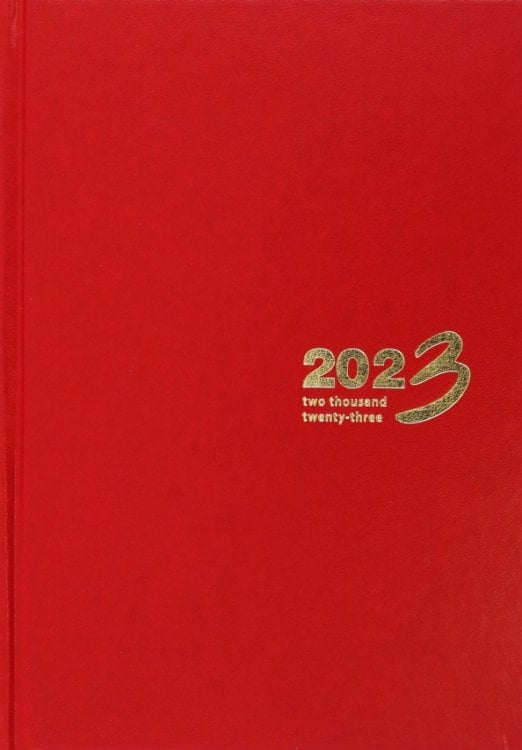 Обложка книги «Ежедневник датированный на 2023 год Ideal New, 168 листов, А5, красный»