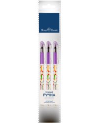 Набор из 3 шариковых ручек Пиши-стирай, DeleteWrite Happy. Таксы, синие