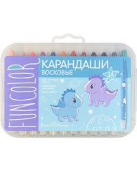 Мелки восковые FunColor, 24 цвета, в ассортименте