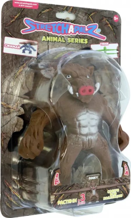 Stretchapalz Фигурка-тянучка Animals Кабан, 14 см