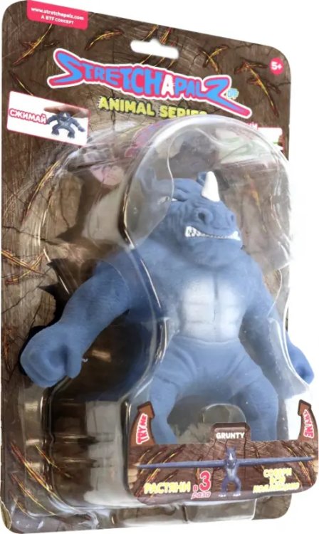 Stretchapalz Фигурка-тянучка Animals Носорог, 14 см