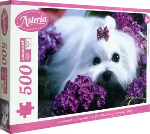 Астерия Пазл-500 Розовый бантик