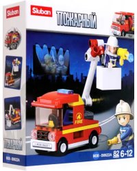 Конструктор Пожарная машина, 82 детали