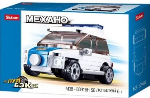 Конструктор Полицейская машина, 56 деталей Конструктор Полицейская машина, 56 деталей