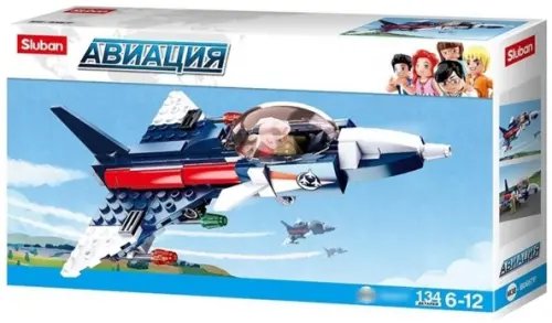 Конструктор Истребитель, 134 деталей Конструктор Истребитель, 134 деталей