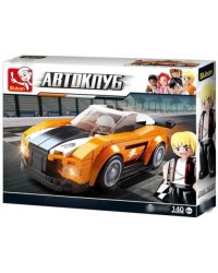 Конструктор Спортивная машина, 140 деталей