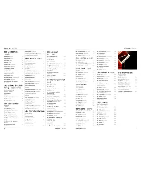 German-English Bilingual Visual Dictionary with Free Audio App