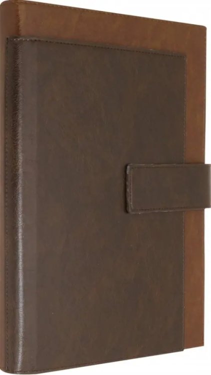 Ежедневник полудатированный Шевро, 192 листа, А4, коричневый