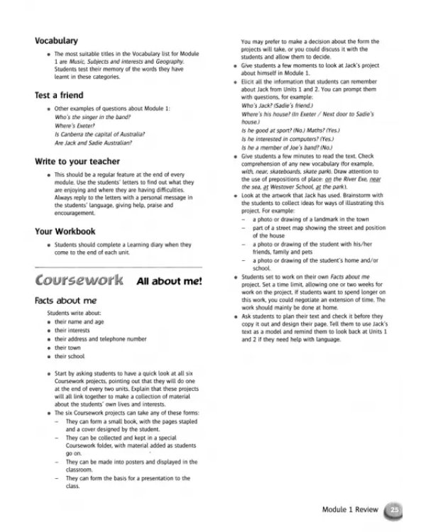 Messages 1. Teacher's Book