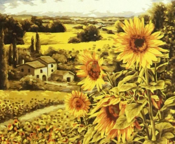 Рисование по номерам на холсте "Русская живопись" Рисование по номерам Солнечные поля