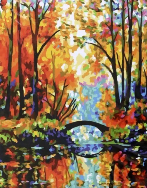 Рисование по номерам на холсте "Русская живопись" Рисование по номерам Краски осени