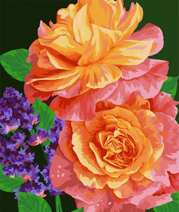 Рисование по номерам на холсте "Русская живопись" Рисование по номерам Цвета заката