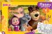 Обложка книги «Puzzle maxi 24 + раскраска Маша и Медведь»