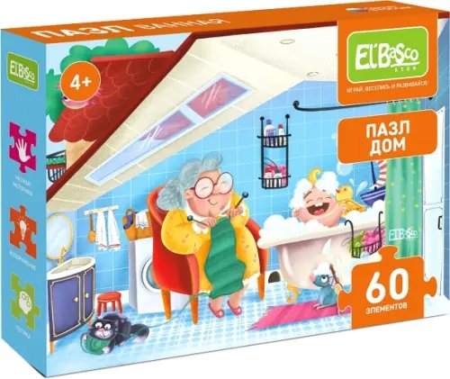 Пазлы Дом. Ванная, 60 элементов