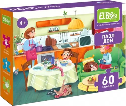 Пазлы Дом. Кухня, 60 элементов
