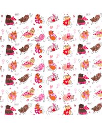 Упаковочная бумага Love U!