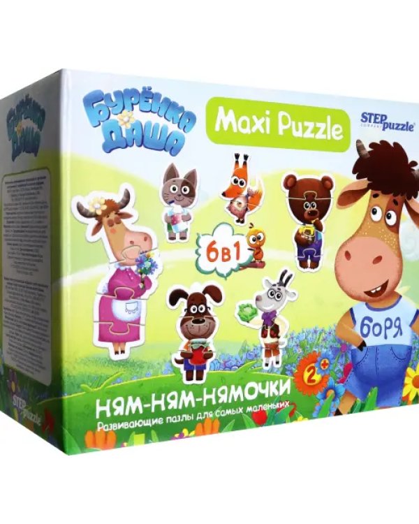 Дополнительное изображение книги «Puzzle 6в1 Буренка Даша»