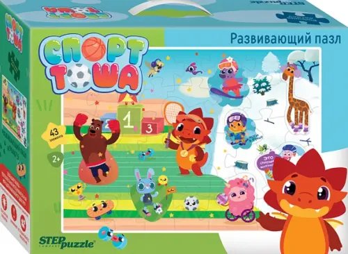 Пазл-43 напольный большой Спорт Тоша Пазл-43 напольный большой Спорт Тоша