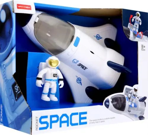 Игровой набор. Покорители космоса. Шаттл с фигуркой космонавта Игровой набор. Покорители космоса. Шаттл с фигуркой космонавта
