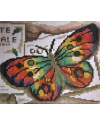 Алмазная мозаика Бабочка, с мольбертом