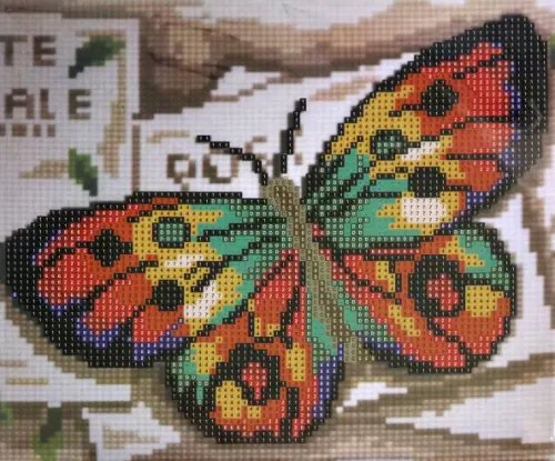 Наборы для творчества Алмазная мозаика Бабочка, с мольбертом