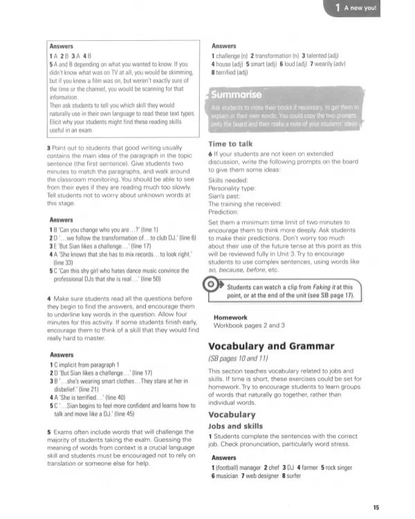 Activate! B1. Teacher's Book