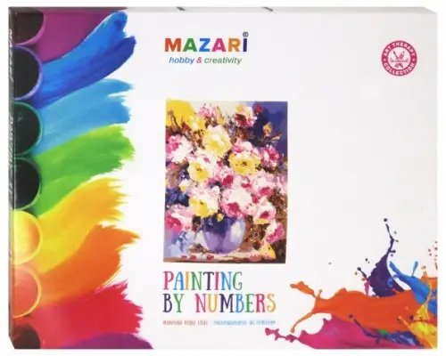 Картины по номерам Картина по номерам. Цветы в вазе, 40х50 см