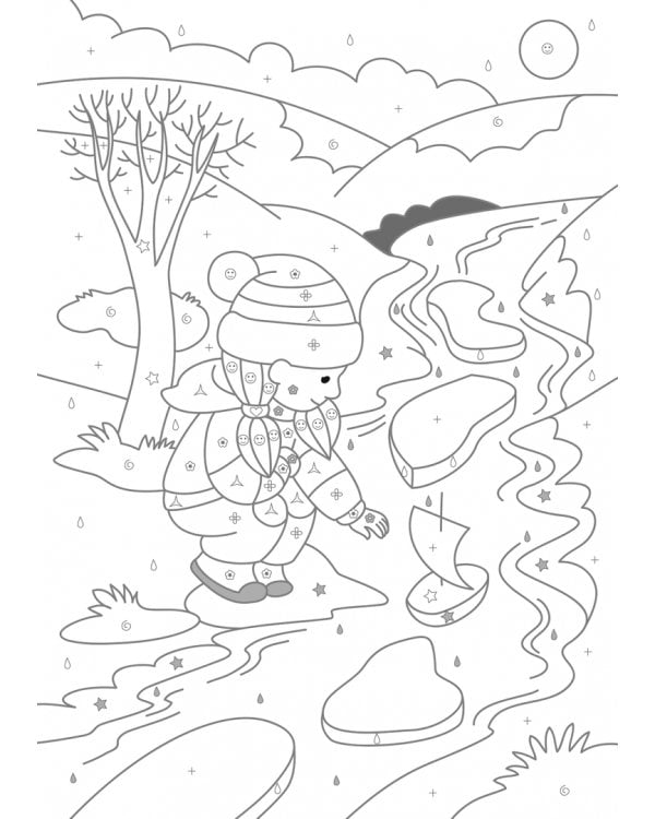 Времена года. Раскраски по символам