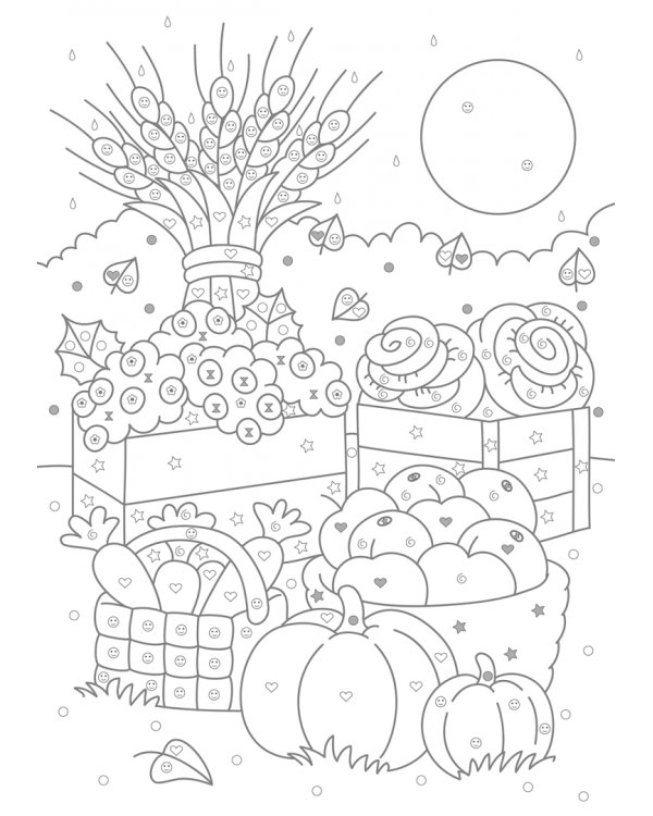 Времена года. Раскраски по символам