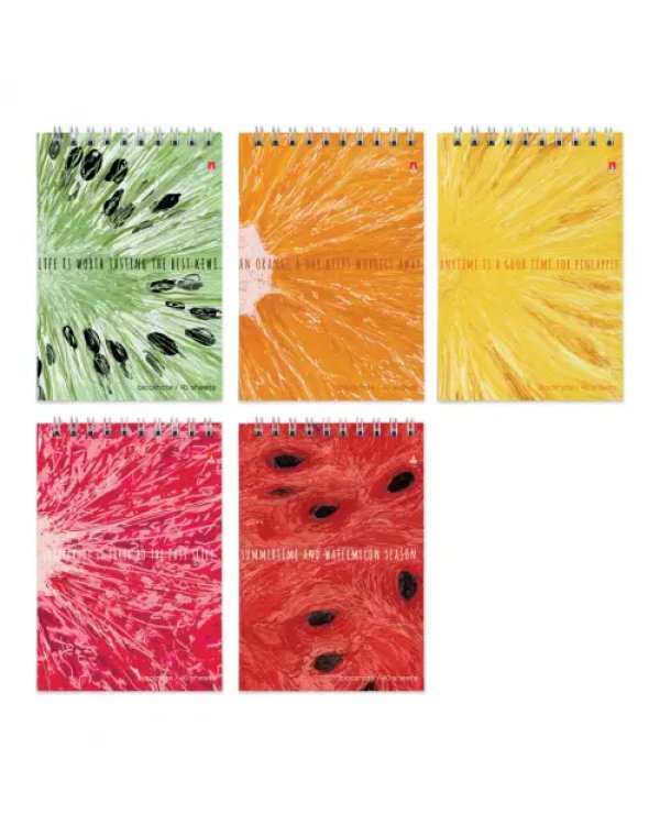 Дополнительное изображение книги «Блокнот Exotic Fruits, 40 листов, А6, клетка, в ассортименте»