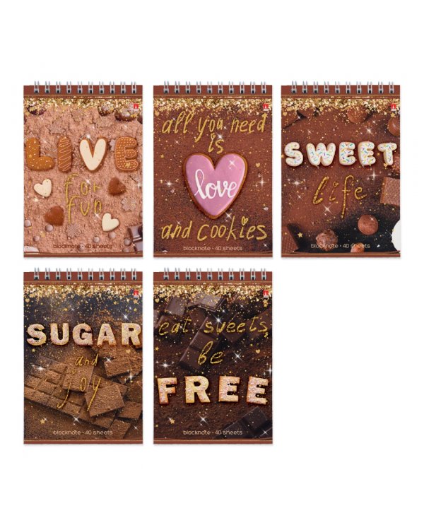 Дополнительное изображение книги «Блокнот Sweet Life, 40 листов, клетка, А6, в ассортименте»