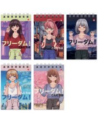 Блокнот Anime. Freedom, 40 листов, клетка, А7, в ассортименте