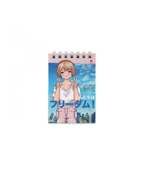 Дополнительное изображение книги «Блокнот Anime. Freedom, 40 листов, клетка, А7, в ассортименте»