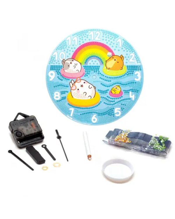 Molang. Алмазные узоры. Часы. Летний отдых
