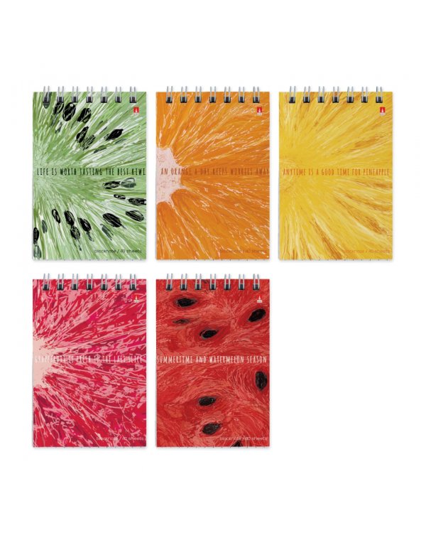 Дополнительное изображение книги «Блокнот Exotic Fruits, 40 листов, клетка, А7, в ассортименте»