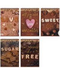 Блокнот Sweet Life, 40 листов, клетка, А5, в ассортименте