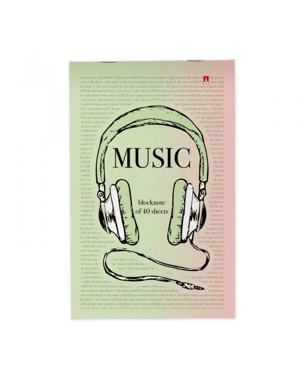 Дополнительное изображение книги «Блокнот Soundmania, 40 листов, клетка, А5, в ассортименте»