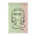 Дополнительное изображение книги «Блокнот Soundmania, 40 листов, клетка, А5, в ассортименте»