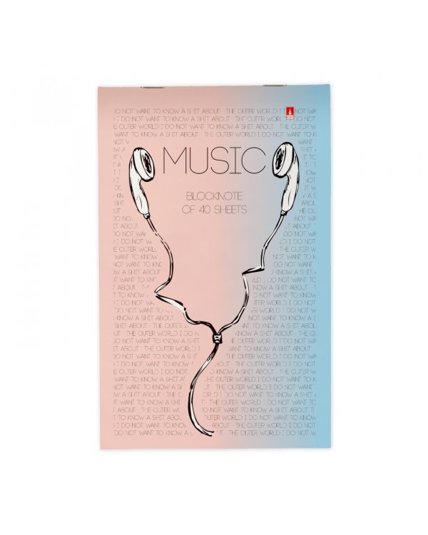 Дополнительное изображение книги «Блокнот Soundmania, 40 листов, клетка, А5, в ассортименте»