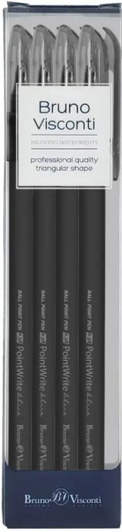 Набор шариковых ручек PointWrite. Black, синих, 4 штуки