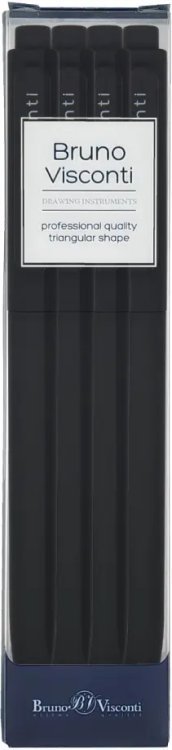 Набор автоматических шариковых ручек SoftClick. Black, синих, 4 штуки